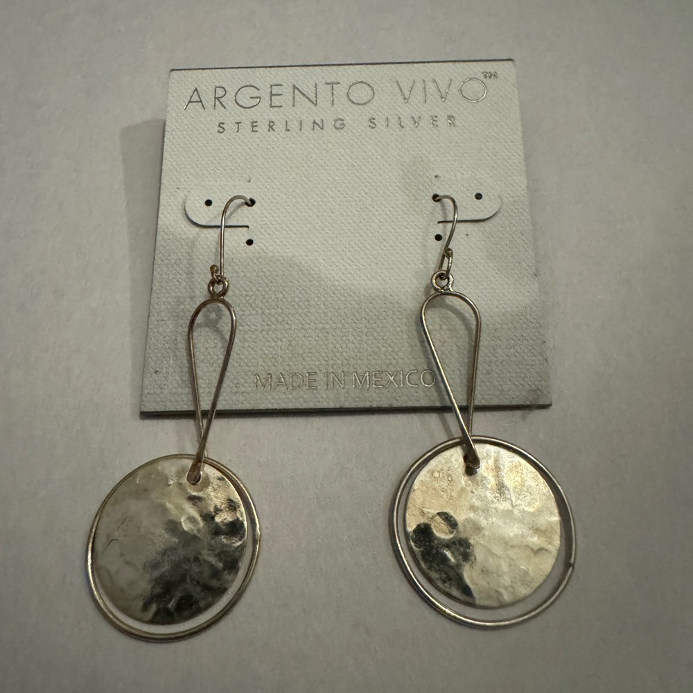 Sterling Silver Dangle Earrings- New Without Tags